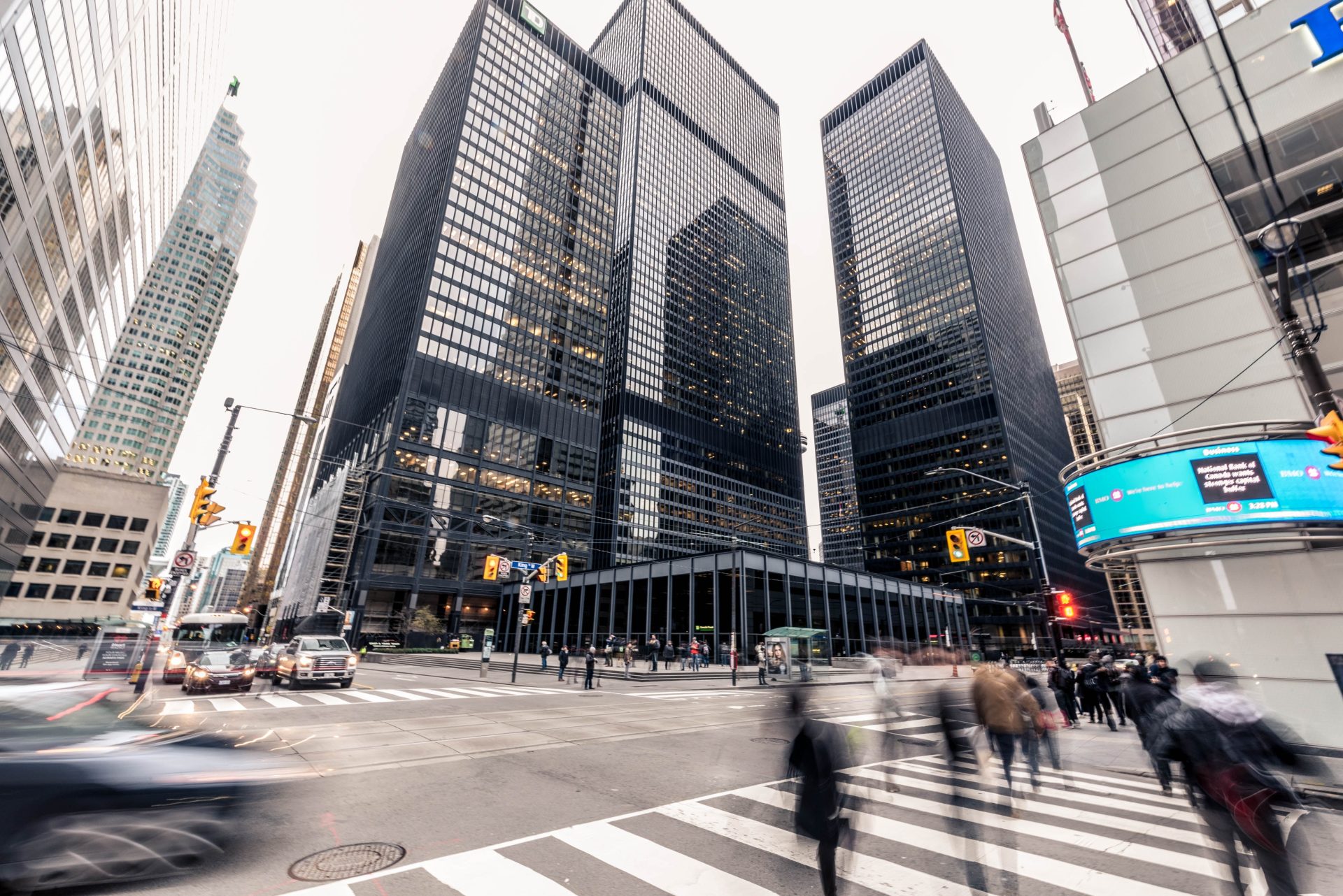Commercial real estate towers representing Forton's digital core business platform